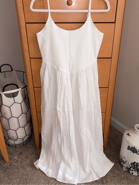Aerie white maxi dress